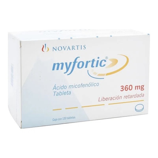 [2794] MYFORTIC 360 MG C/120 TAB LIBERACION RETARDADA ACIDO MICOFENOLICO LAB NOVARTIS