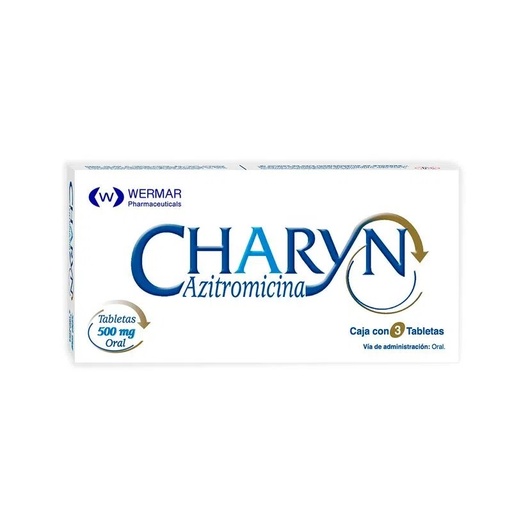 [1980] AZITROMICINA 500 MG C/3 TAB CHARYN LAB WERMAR