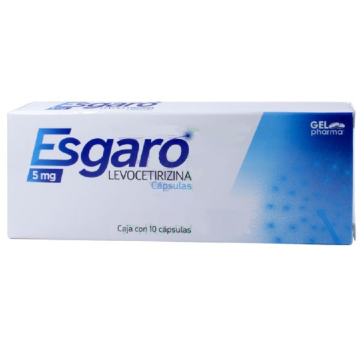 [2839] LEVOCETIRIZINA 5 MG C/10 CAP ESGARO LAB GELPHARMA