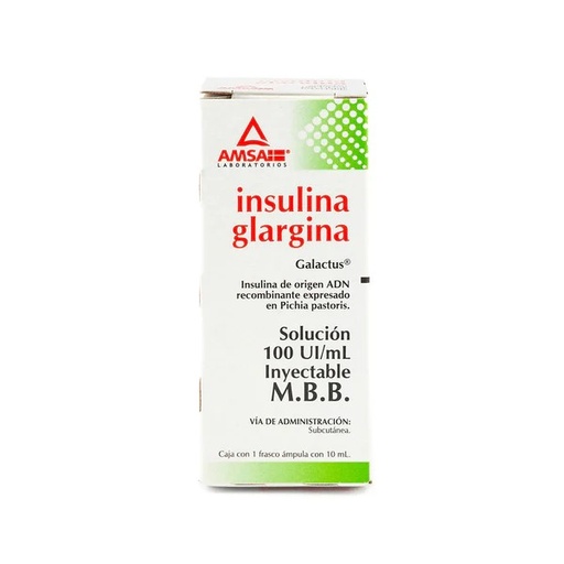 [2846] INSULINA GLARGINA SOL INY 100 UI/ML C/10 ML GALACTUS LAB AMSA (RF)