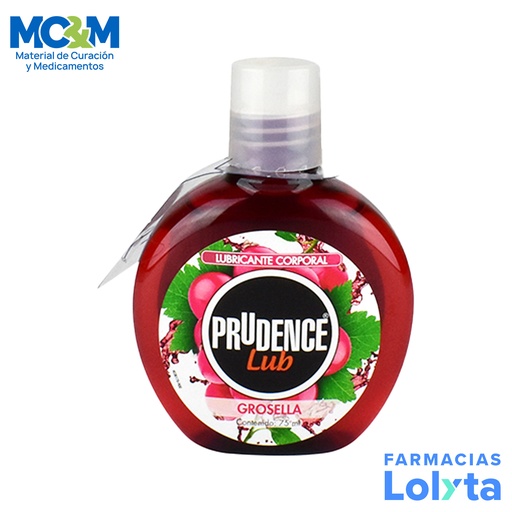 [2399] PRUDENCE LUB 75 ML SABOR Y AROMA GROSELLA LUBRICANTE CORPORAL LAB DKT