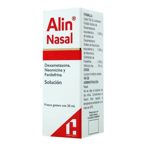 [1943] ALIN NASAL SOL 0.05/0.35/0.5 G/100 ML FCO C/20 ML DEXAMETASONA NEOMICINA FENILEFRINA LAB CHINOIN