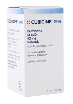 [3011] CUBICINE SOL INY 500 MG C/1 AMP DAPTOMICINA LAB NOVARTIS