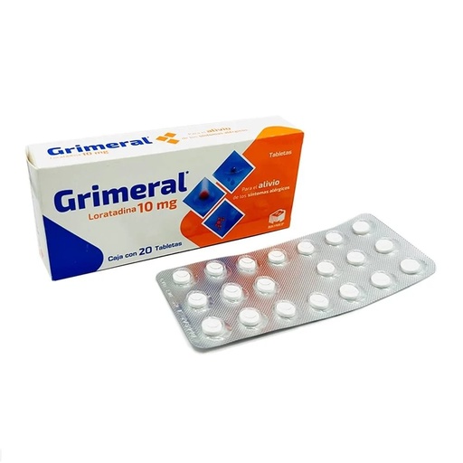 [3157] LORATADINA 10 MG C/20 TAB GRIMERAL LAB BIOMEP