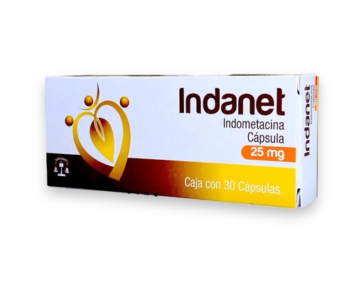 [3160] INDOMETACINA 25 MG C/30 CAP INDANET LAB BRULUART