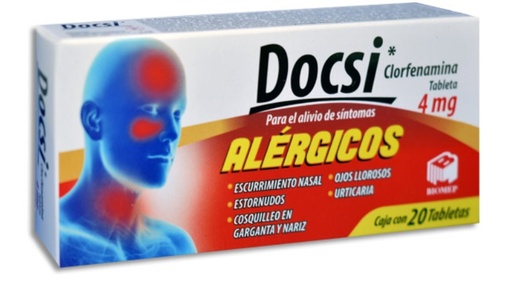 [3311] CLORFENAMINA 4 MG C/20 TAB DOCSI LAB BIOMEP