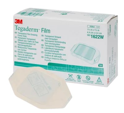 [3343] TEGADERM FILM 4.4 X 4.4 CM C/100 PZAS REF 1622W 3M