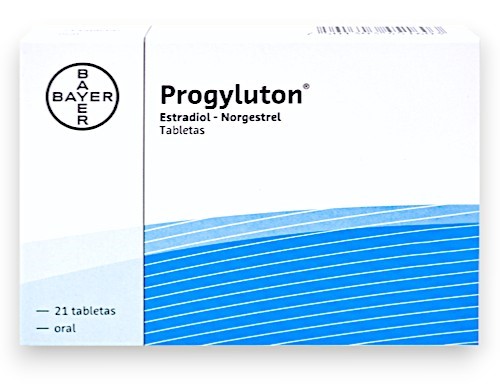 [3368] PROGYLUTON C/21 TAB (11 TAB BLANCAS 10 TAB COLOR) ESTRADIOL NORGESTREL LAB BAYER