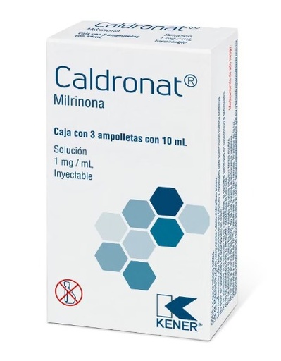 [3463] MILRINONA SOL INY 1 MG/ML C/3 AMP 10 ML CALDRONAT LAB KENER