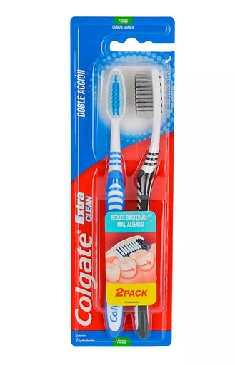 [2051] CEPILLO DENTAL EXTRA CLEAN 2 PACK DURO COLGATE