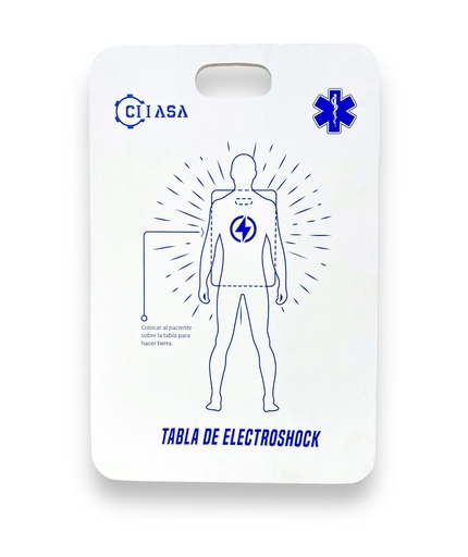 [3601] TABLA DE ELECTROSHOCK 10 MM 40 X 60 CM PVC TBEL CIIASA
