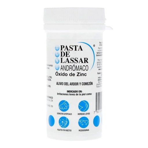 [3623] PASTA DE LASSAR 25% C/60 G OXIDO DE ZINC LAB ANDROMACO