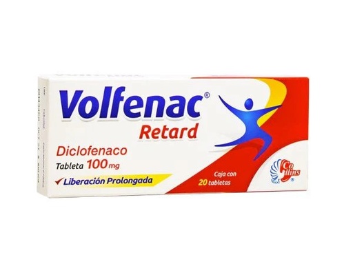[3661] DICLOFENACO 100 MG C/20 TAB LP VOLFENAC RETARD LAB COLLINS