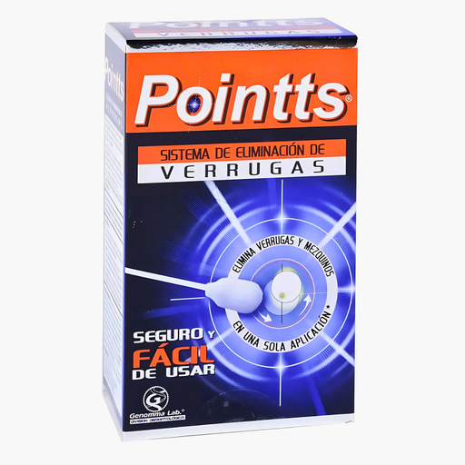 [2606] POINTTS 80 ML C/12 APLICADORES ELIMINA VERRUGAS MEZQUINOS LAB GENOMMA
