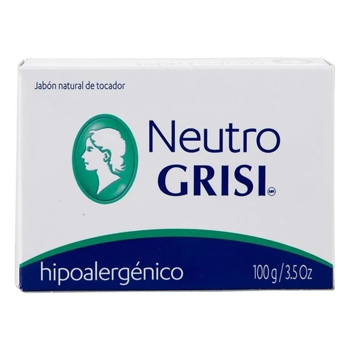 [3468] JABON EN BARRA NEUTRO HIPOALERGENICO C/100 G GRISI