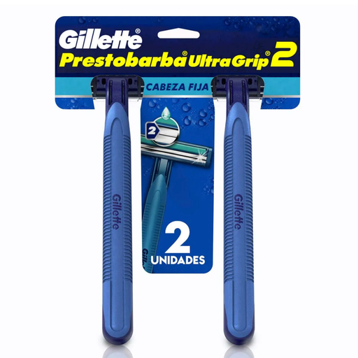 [4078] RASTRILLO GILLETTE PRESTOBARBA ULTRAGRIP2 C/1 PAR P&G