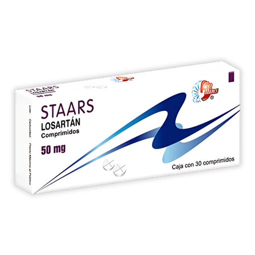 [4085] LOSARTAN 50 MG C/30 COMPRIMIDOS STAARS LAB COLLINS