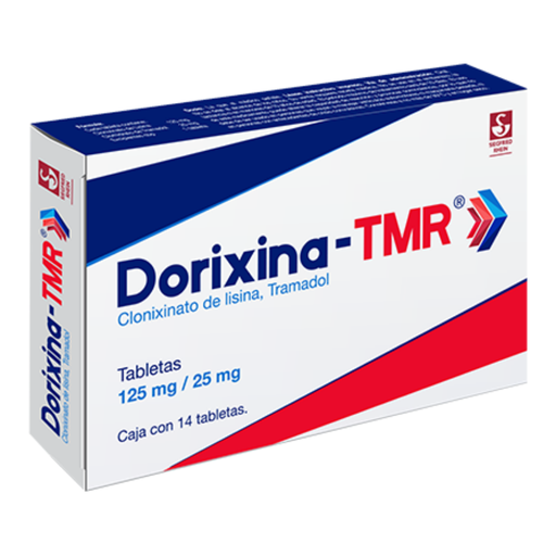 [4107] DORIXINA-TMR 125/25 MG C/14 TAB CLONIXINATO DE LISINA TRAMADOL LAB SIEGFRIED RHEIN