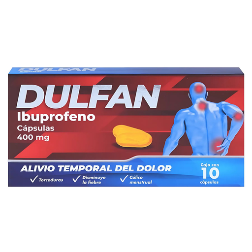 [2501] IBUPROFENO 400 MG C/10 CAP DULFAN LAB VITAE