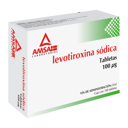 [4187] LEVOTIROXINA 100 MCG C/100 TAB LAB AMSA