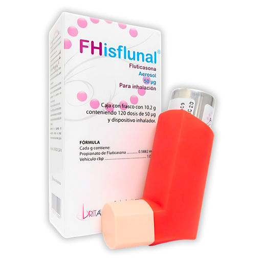 [3756] FLUTICASONA AEROSOL P/INHALACION 50 MCG C/120 DOSIS (10.2 G) FHISFLUNAL LAB FARMACEUTICA HISPANOAMERICANA