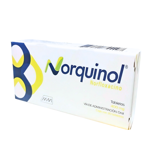 [4200] NORFLOXACINO 400 MG C/20 TAB NORQUINOL LAB MAVI