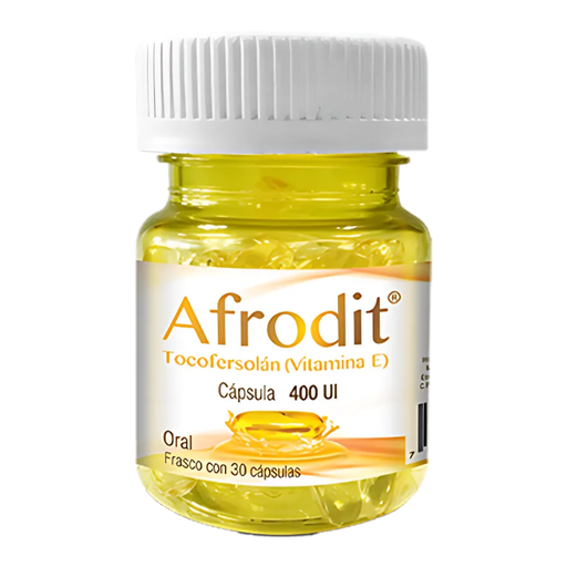 [4239] VITAMINA E 400 UI C/30 CAP AFRODIT (TOCOFERSOLAN) LAB PROGELA