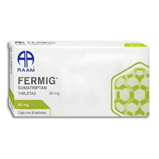 [4241] SUMATRIPTAN 50 MG C/2 TAB FERMIG LAB RAAM