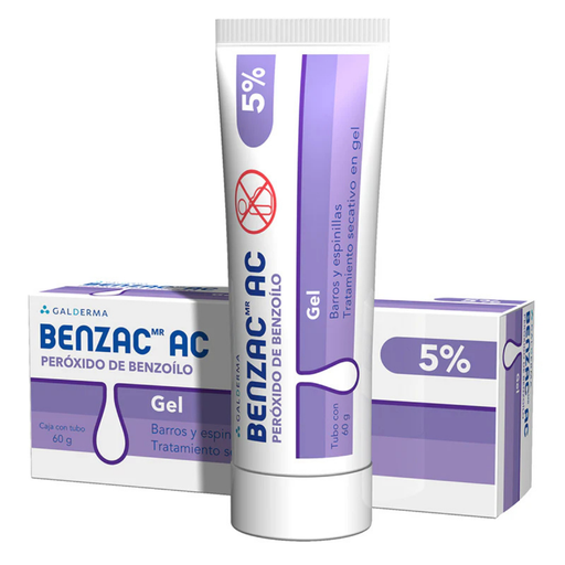 [4244] BENZAC AC GEL 5% TUBO C/60 G PEROXIDO DE BENZOILO LAB GALDERMA