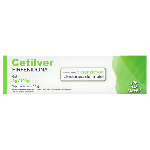 [4271] PIRFENIDONA GEL 8 G/100 G TUBO C/10 G CETILVER LAB MAVER