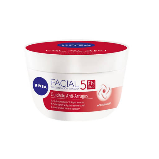 [4333] CREMA FACIAL 5 EN 1 NIVEA 200 ML ANTI-ARRUGAS ANTI-OXIDANTES BEIERSDORF