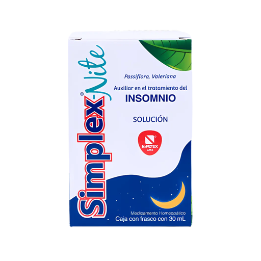 [4337] SIMPLEX-NITE SOL ORAL 1D/1D/100 ML FCO C/30 ML PASSIFLORA VALERIANA LAB NARTEX