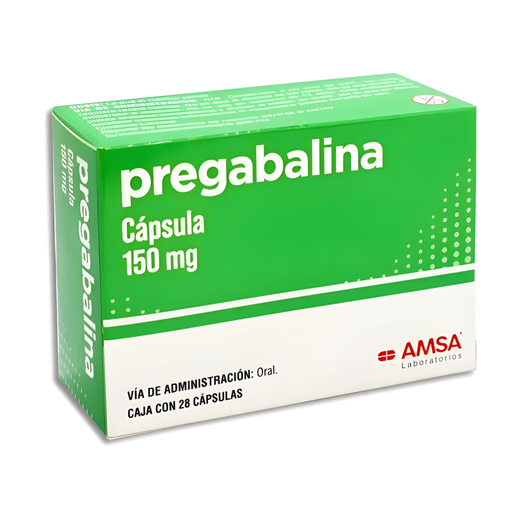 [4435] PREGABALINA 150 MG C/28 CAPSULAS LAB AMSA