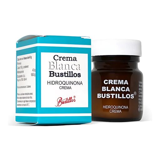 [4444] CREMA BLANCA 4/100 G FCO C/40 G HIDROQUINONA LAB BUSTILLOS