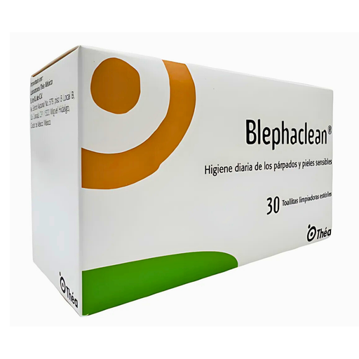 [4477] BLEPHACLEAN C/30 PZAS TOALLITAS LIMPIADORAS ESTERILES PARPADOS Y PIEL SENSIBLE LAB THEA