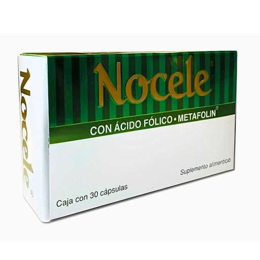 [4478] NOCELE 580 MG C/30 CAP SUPLEMENTO ALIMENTICIO ACIDO FOLICO METAFOLIN LAB EXELTIS