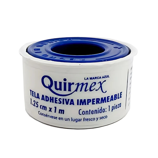 [4503] TELA ADHESIVA IMPERMEABLE 1.25 CM X 1 M QUIRMEX