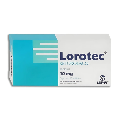 [4508] KETOROLACO 10 MG C/10 TAB LOROTEC LAB MAVER