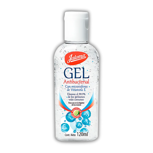 [4521] GEL ANTIBACTERIAL PARA MANOS 120 ML CON MICROESFERAS DE VITAMINA E JALOMA