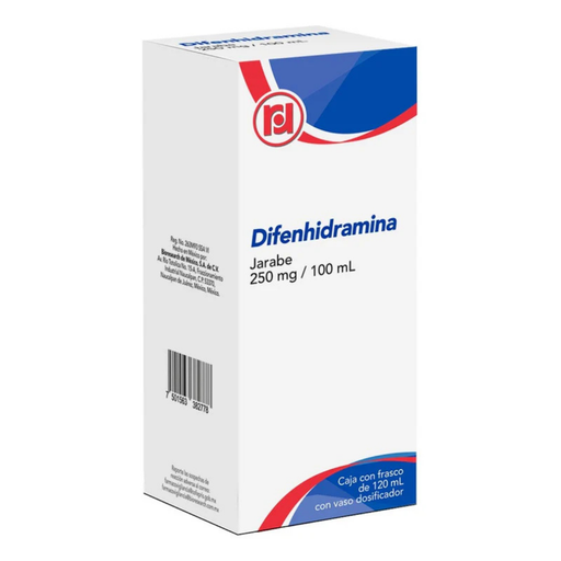 [4538] DIFENHIDRAMINA JARABE 250 MG/100 ML FCO C/120 ML LAB RANDALL
