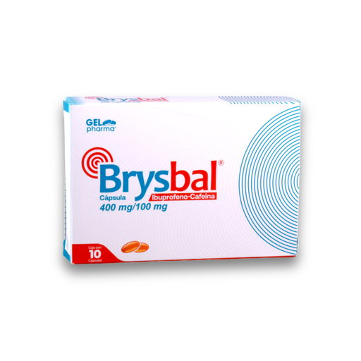 [4546] IBUPROFENO CAFEINA 400/100 MG C/10 CAP BRYSBAL LAB GELPHARMA