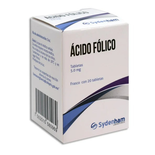 [4597] ACIDO FOLICO 5 MG C/20 TAB LAB SYDENHAM