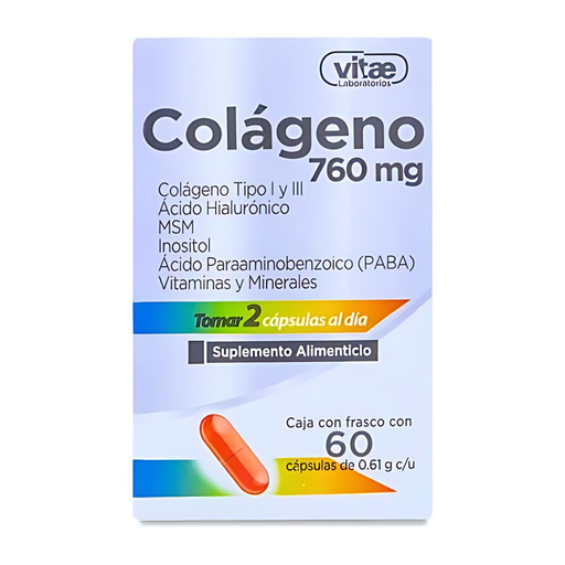 [4598] COLAGENO 760 MG C/60 CAP SUPLEMENTO ALIMENTICIO LAB VITAE