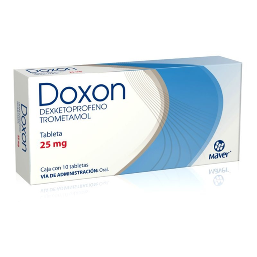 [4612] DEXKETOPROFENO 25MG C/10 TAB DOXON LAB MAVER