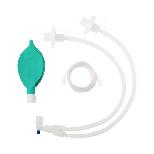 [4613] CIRCUITO PARA ANESTESIA PEDIATRICO EN Y GIRATORIO EXPANDIBLE 72" (1.83 M) BOLSA 1 L FILTRO BACTERIANO/VIRAL HUMIDIFICADOR NARIZ ARTIFICIAL REF DYNJAP7211 MEDLINE