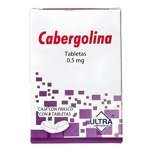 [4645] CABERGOLINA 500 MCG C/8 TAB LAB ULTRA