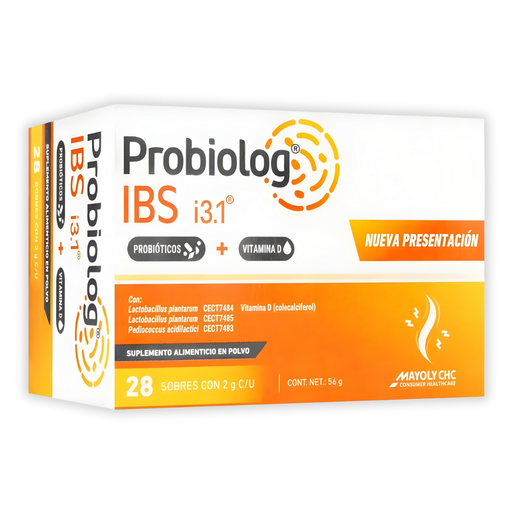 [4723] PROBIOLOG IBS 2 G C/28 SOBRES SUPLEMENTO ALIMENTICIO LACTOBACILLUS PLANTARUM ACIDILACTICI VITAMINA D LAB MAYOLY CHC