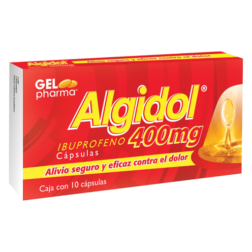 [4738] IBUPROFENO 400 MG C/10 CAP ALGIDOL LAB GELPHARMA