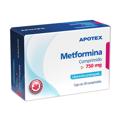 [4748] METFORMINA 750 MG C/30 COMPRIMIDOS LP LAB APOTEX