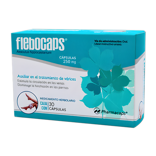 [4754] FLEBOCAPS 250 MG C/30 CAP AESCULUS HIPPOCASTANUM LAB PHARMACAPS (CASTAÑO DE INDIAS)